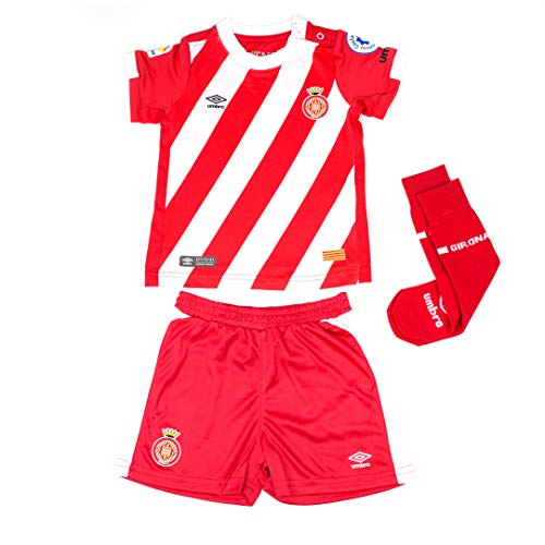 Girona F.C. 90088 Minikit 1ª Equipación, Unisex bebé, Rojo, Bebé