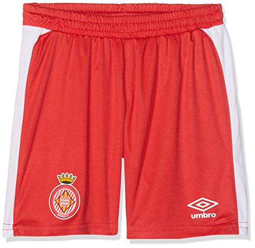 Girona F.C. 90088 Pantalón 1ª Equipación, Unisex niños, Rojo, 14 años