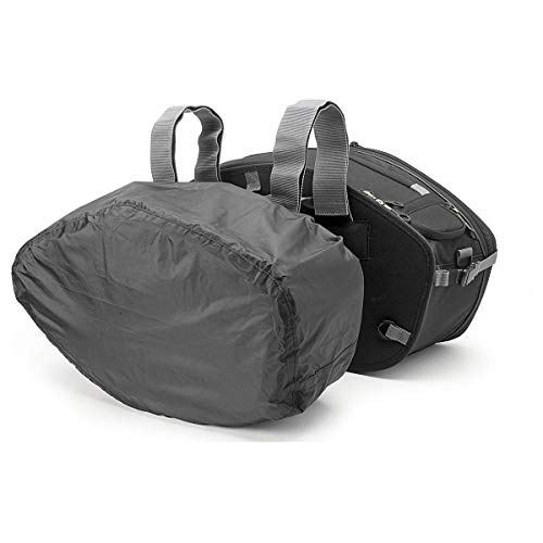 Givi EA101B Easy Bag Alforja para Motos Deportivas, Volumen 19-25 litros, Carga Máxima 5 Kg por Bolso, Negro