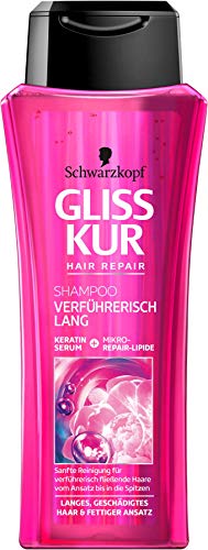 Gliss Kur - Champú largo seductor, acondicionador, acondicionador express reparador