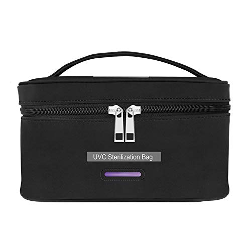Glossia DesinfeccióN con Luz Ultravioleta Bolsa de DesinfeccióN Esterilizadores LED DesinfeccióN Caja UVC para Ropa Interior de Cepillo de Dientes Sin Ozono-Negro