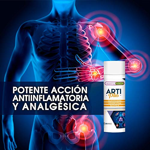 Glucosamina + Condroitina + Boswellia | Potente antiinflamatorio y analgésico | Elimina dolores musculares y articulares eficazmente | Protege y regenera articulaciones y cartílagos | 120 cápsulas