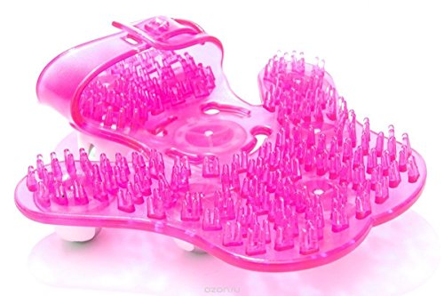 GMMH Original - Guante de masaje con 9 rodillos de 360 grados, 16 х 14 cm, Rosa., 16 x 14 cm