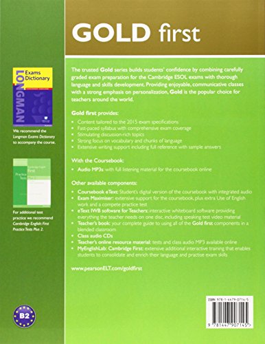Gold First Coursebook: with 2015 exam specifications