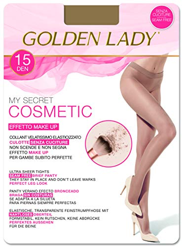 Goldenlady Mysecret 15 Cosmetic Medias, 15 DEN, Transparente (Melon 001a), X-Large (Talla del fabricante: 5 – XL) para Mujer