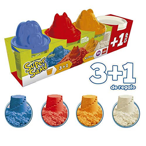 Goliath- Super Sand Botes 3+1 - Arena mágica, colores (83790.012) , color/modelo surtido
