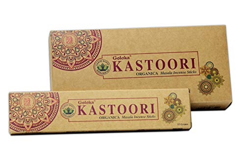 Goloka Kastoori. Incienso orgánico Masala Sticks
