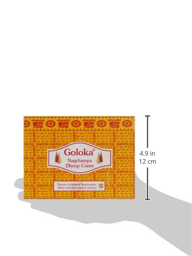 GOLOKA McGuinness Champa- Juego de 12 Paquetes de Conos de Incienso