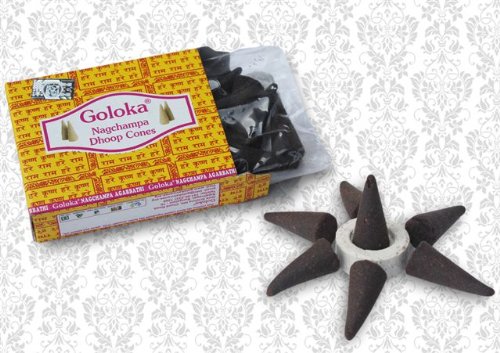 GOLOKA McGuinness Champa- Juego de 12 Paquetes de Conos de Incienso