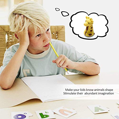 Gomas de Borrar Animal 36PCS Juguete Desmontable Mini Lápiz de Goma Conjunto de Borrador para Niños Regalo fiesta de cumpleaños Navidad oficina Escuela Papeleria Suministros