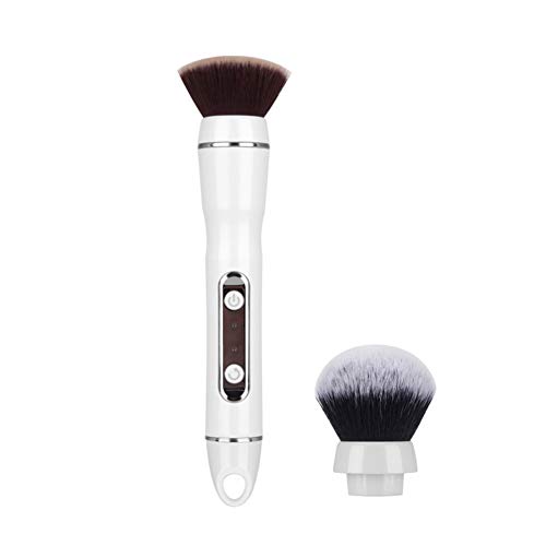 Good01 Pincel de maquillaje eléctrico portátil de alta calidad con conversión de frecuencia y carga USB para base de maquillaje, colorete en polvo con rotación de 360 grados