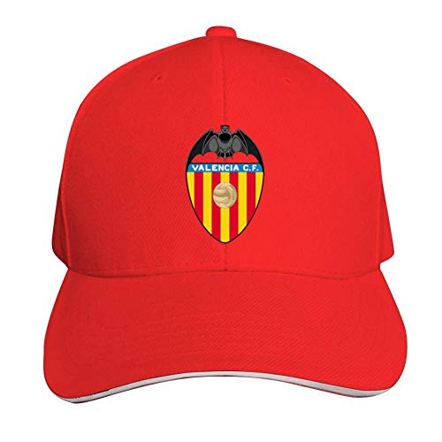 Gorra de béisbol de estilo polo, ajustable, con logo del Club de Futbol de Birthmonth Valencia, 9 colores Rojo rosso Taille unique