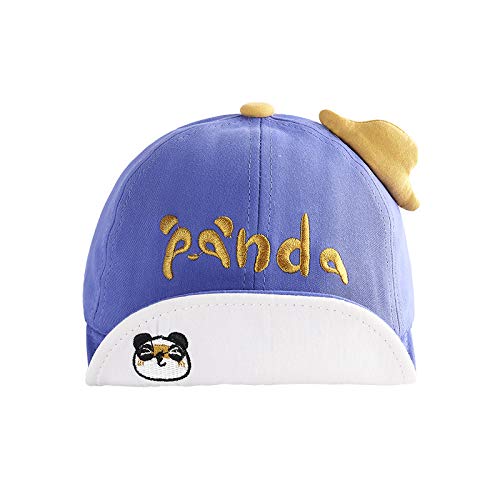 Gorras para niños Primavera Nuevo Bordado de algodón Panda Salvaje Sombrero de bebé de ala Suave sombrilla Sombrero para niños