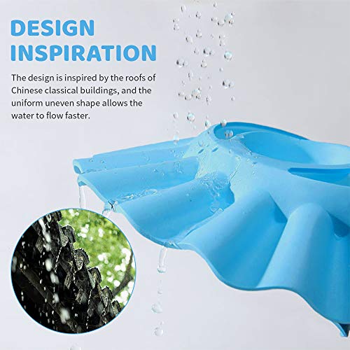 Gorro de Ducha para Bebé, ZoneYan 3pcs Gorro de Baño para Bebés, Visera Baño Bebe, Champú Ajustable para Bebé, Visera Baño Orejeras Bebe, Evite que el Agua Fluya a Ojos y de la Cara(Amarillo Azul)