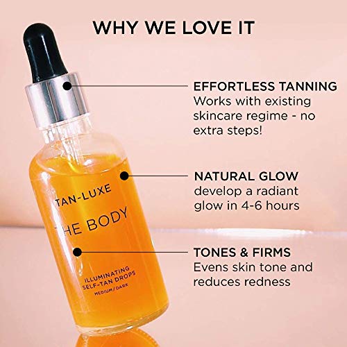Gotas autobronceadoras The Body de Tan-Luxe, 50 ml, ligero/medio