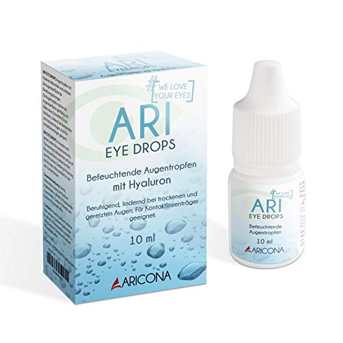 Gotas oculares ARI EYE DROPS - 0,3% gotas oculares de hialuron contra la sequedad de los ojos - hidratante y calmante (1x 10ml)