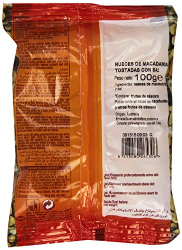 Gourmet - Frutos secos - Nueces de macadamia tostadas con sal - 100 g