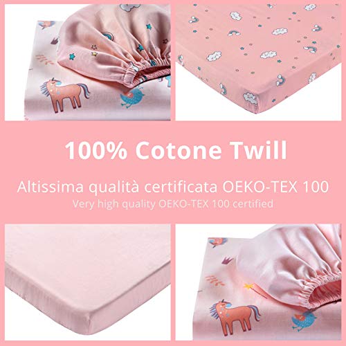 GOYSILA Sabanas Next2Me Chicco 4Piezas 100% Algodon Certificado Oeko-Tex Colchón 50x83cm 2 Sabana Bajera 1 Sabana Encimera 1 Funda de Almohada.Compatible Cuna Next to Me Lullago Kinderkraft Next 2 me