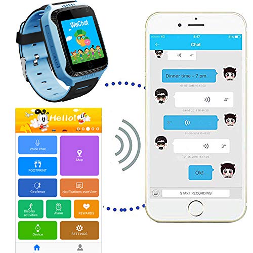 GPS LBS Tracker Smartwatch Niños - Reloj Inteligente Niña con SOS Cámara Juegos Despertador, Reloj Niña con Llamada, Reloj Inteligente Niños Compatible IOS Android, Smartwatch Niña Estudiante Escuela