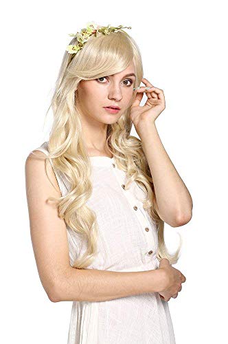 Gpzj Ombre Peluca marrón a Rubio Ceniza de Alta Densidad Resistente al Calor Tejido de Pelo sintético Pelucas llenas para Mujeres Hellip;