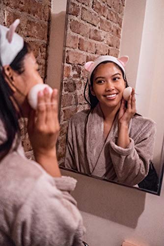 Grace & Stella Co. Esponja limpiadora facial suave de konjac para limpiar las impurezas de mujeres y hombres 2 piezas