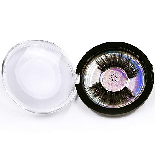Greetuny 1par Pestañas postizas naturales largas 3D Grueso Pestañas mujer Ojos grandes Maquillaje profesional,Caja independiente (001)