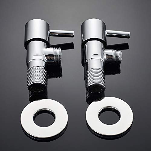 GRIFEMA - Llave de Escuadra con Palanca, 1/2" x 1/2", escuadras de ángulo, Crome