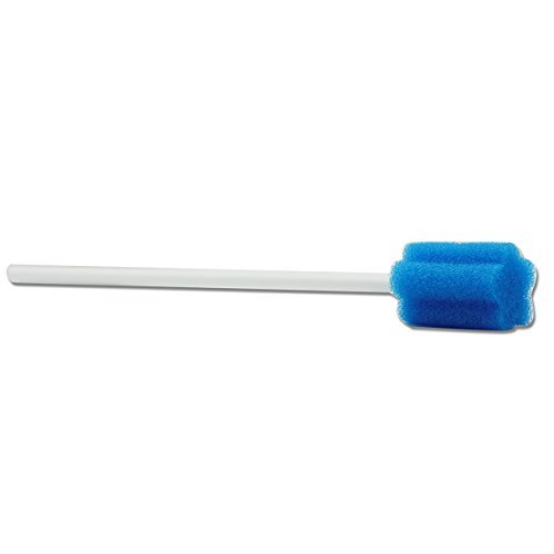 Grinigh 90pcs Hisopos Dental Esponjas dentales Desechable Oral Cuidado Esponjas Hisopos Espuma Diente Limpieza, Palo de esponja-Azul