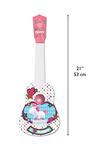 Gru: Mi Villano Favorito Blandito el Unicornio de los Minions, GRU-Mi Primera Guitarra, 6 Cuerdas, 53 cm de Largo, Juguete niñas a Partir de 3 años (Lexibook K200DES1), Color Blanco