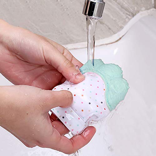 Guante mordedor bebé,bebe dentición Manoplas,Collar Lactancia,collar Hermosa Moda,Silicona flexible, SIN BPA. aliviar el dolor de encías, Masajear encías y proteger las manos. (Verde menta)