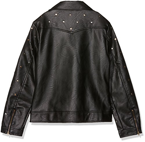 Guess Biker Abrigo de vestir, Nero (Jet Black A996), 158 para Niñas