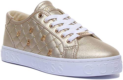GUESS GLADISS Gold FL5GLA LEL12 Zapatillas para Mujer, 37