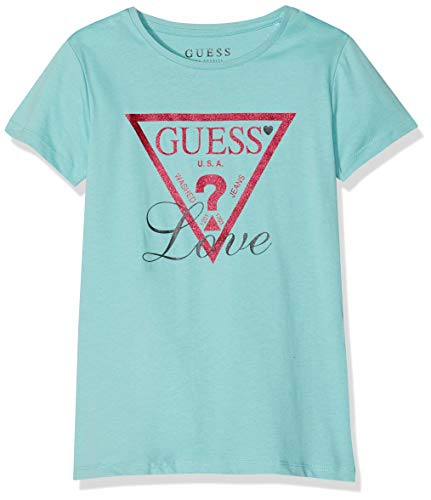 Guess J83i01k5m20 Camiseta de Tirantes, Turquesa (Light Turquoise Pati Ltpa), 140 (Talla del Fabricante: 10) para Niñas