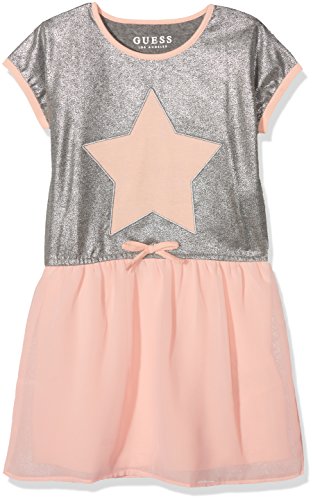 Guess SS Vestido, Multicolor (Heather Grey/Gold HTRG), Talla única para Niñas
