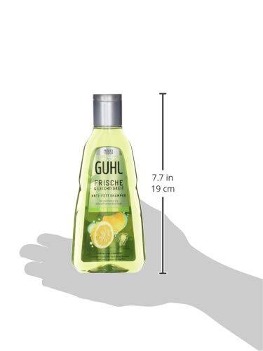 Guhl Frescor y ligereza - Champú antigrasa con Yuzu-Zitrus - Para cabellos grasos normales hasta rápidos, 250 ml