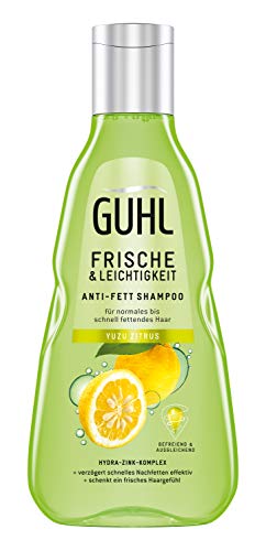 Guhl Frescor y ligereza - Champú antigrasa con Yuzu-Zitrus - Para cabellos grasos normales hasta rápidos, 250 ml