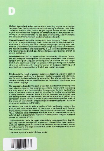 Guided error correction: Exercises for Spanish-speaking students of English. Level B2: 99 (Documents)