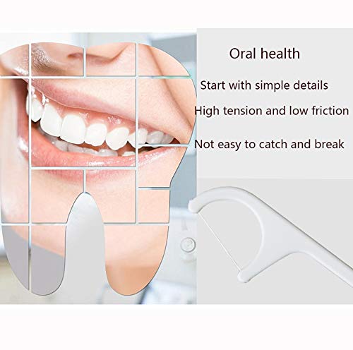 Guoz Hilo Dental desechable，Hilo Dental 100 Piezas,palillo de Dientes,Palos de Dientes,Teeth Whitening Strips,palillo Dental,removedor de Manchas