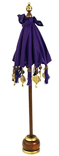 Guru-Shop Paraguas Ceremonial, Paraguas Decorativo Asiático - Mediano/púrpura, 92x50 cm, Sol- Paraguas