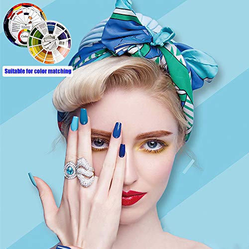 Gurxi 2 Piezas Rueda para Mezclar Maquillaje Rueda de Artista de Color Guía Rueda de Color de la Tabla de Maquillaje para Maquillaje Tabla de Mezcla de Colores Tabla de Colores Guía Mezclada Colores