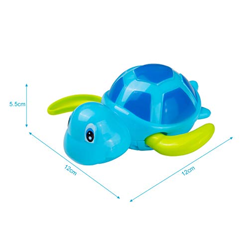 GWHOLE 3 Tortugas Juguetes de Baño Juguetes de Agua Juguete de Piscina Tortugas Juegos Acuáticos Regalo Verano Niños