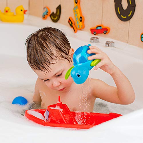 GWHOLE 3 Tortugas Juguetes de Baño Juguetes de Agua Juguete de Piscina Tortugas Juegos Acuáticos Regalo Verano Niños
