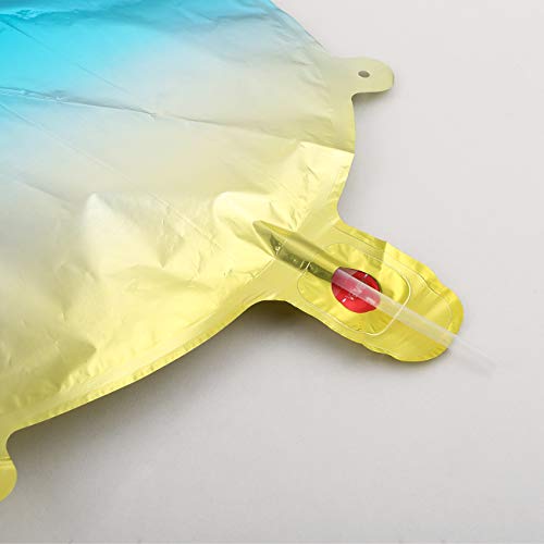 GWHOLE Globos Número 5, Globo Multicolor Mezclado de Azul Amarillo Rosa Globo Grande de Aluminio 1 2 3 4 5 6 7 8 9, Globos para Fiestas de Cumpleaños, Aniversario