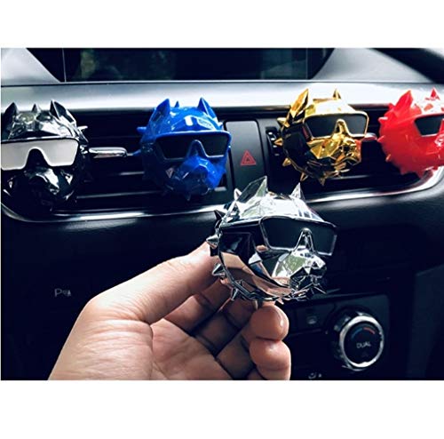 GWJXY Bulldog Fragancia del ambientador de Aire del Coche Fragancia del Perfume del vehículo difusor Ambientadores Bulldog (Color Name : A)