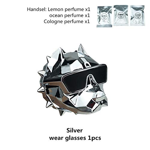 GWJXY Bulldog Fragancia del ambientador de Aire del Coche Fragancia del Perfume del vehículo difusor Ambientadores Bulldog (Color Name : A)