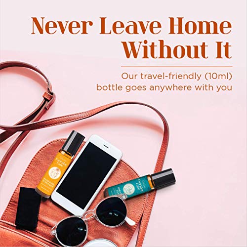 Gya Labs rodar sobre de aceite esencial para aliviar la migraña - Menta y lavanda para aliviar el dolor de cabeza y el estrés (10 ml) - Mezclas de aceite esencial 100% puro, natural y prediluido