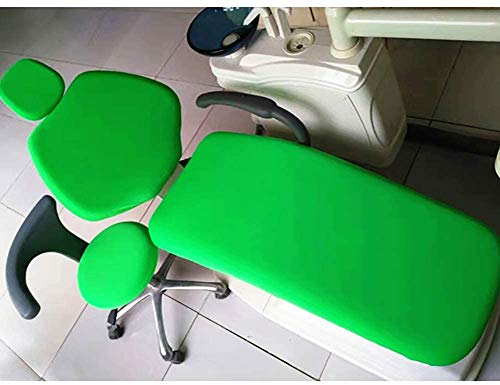 GYS Cubierta de la Silla Tela Unidad Dental Impermeable Fibra de Poliuretano Cubierta Protectora elástica reposacabezas protección Respaldo Dentista Equipo 4 Piezas/Set,A,4 Pieces