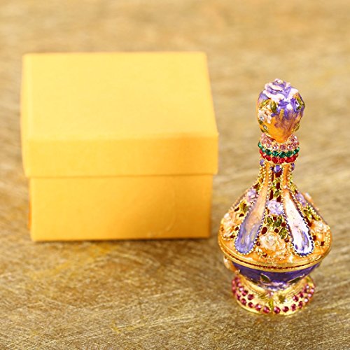 H & D Treasured frasco de Perfume diseño de anillo de caja de recuerdos con soporte caja de regalos decoración