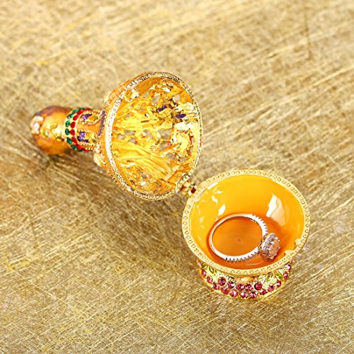 H & D Treasured frasco de Perfume diseño de anillo de caja de recuerdos con soporte caja de regalos decoración