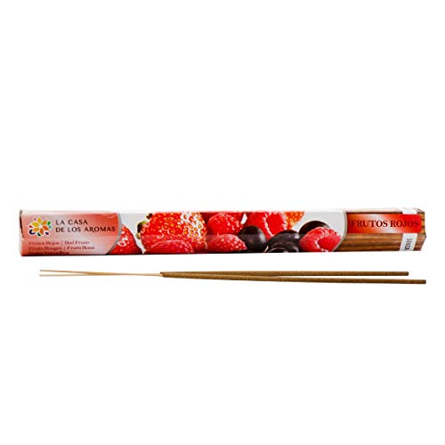 H HANSEL HOME Incienso Frutos Rojos 120 Varillas, Mayor duración 60 Minutos por Varilla (Pack 6 Sticks) | La casa de los Aromas